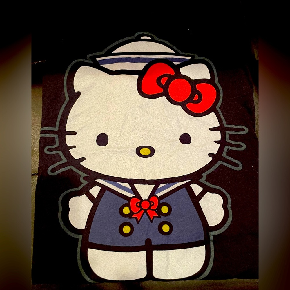 Hello Kitty Black Sailor T shirt Large